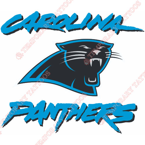 Carolina Panthers Customize Temporary Tattoos Stickers NO.443